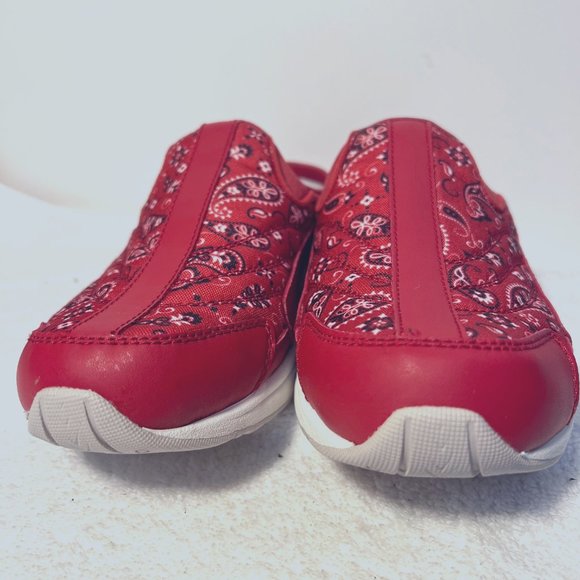 Easy Spirit Travel Time Leather/Textile Clog Slip On Shoes-Women's-Bandana-Comfy - Picture 2 of 14